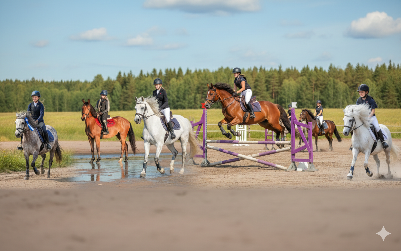 Ratsastuskuva Ratsuturvan Point Two -tuotteista